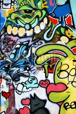 miket, Buntspray (Pop Art,Graffity,Flur,Soziale Einrichtungen,bunt)