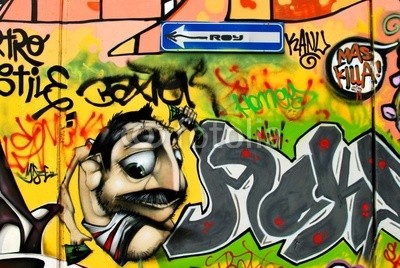 miket, Graffities (Pop Art,Graffity,Flur,Soziale Einrichtungen,bunt)