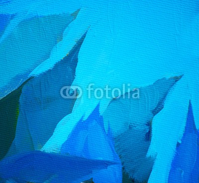 Mikhail Zahranichny, blue leaves and sky, painting by oil on a canvas,  illustration (malerei, kunst, abbildung, zeichnung, natur, landschaft, ausreisen, verzweigt, himmel, sommer, frühling, blume, hell, zusammengewürfelt, canvas, künstler, dekorativ, clipart, rose, hintergrund, horizontale, entspannung, blau, türkis, natürlic)