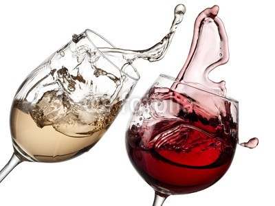 misaleva, Red and white wine up (wein, auf, platsch, 2, abstrakt, aktion, alkohol, hintergrund, getrÃ¤nke, blase, cabernet, feiern, feier, close-up, kÃ¼hl, kristalle, abendessen, trinken, entladen, flieÃŸen, essen, glas, glas, kelch, isoliert, saft, life, spirituose, merlot, bewegun)