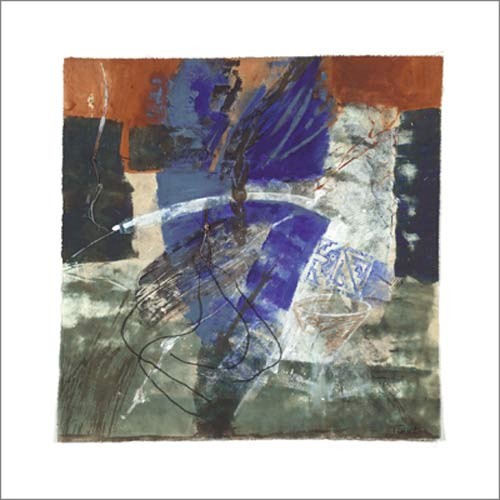 Nadine FIEVET, Rsurgence de la couleur, 2002 (Abstrakt, Abstrakte Malerei, Formen, Muster, Modern, Büro, Wohnzimmer, Treppenhaus, bunt)