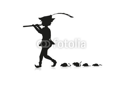 namosh, Rattenfänger (vorschlag, flöte, original, isoliert, story, erzähler, körper, silhouette, ausschnitt, kinderbuch, märchenbuch, phantasie, sage, sage)
