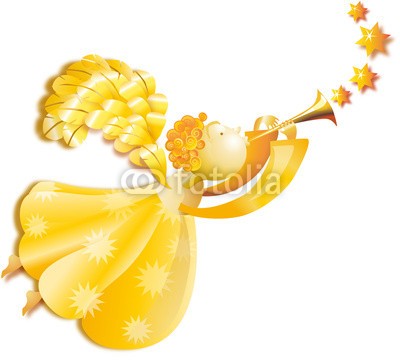 nuvolanevicata, angelo (engel, figurine, stern, gold, weihnachten, flügel, dekoration, bonbons, fliegender, cherub, himmlisch, trompete, party, schmuc)