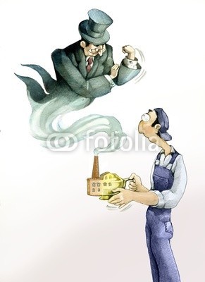 nuvolanevicata, precario (leistung, krise, men at work, fabrik, existenzgründer, men at work, flexibilität, illusion, business, verträge, konzept, exploit, business, business, abschluss, cartoons, komisch, spassig, sarkasmu)