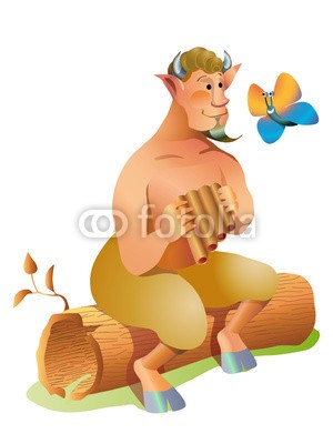 nuvolanevicata, satiro (satyr, pfanne, märchen, figurine, sage, mythos, mythologisch, kurzgeschichten, flöte, körper, zeichnung, vektor, natur, horn, schwanz, ovid, metamorphos)