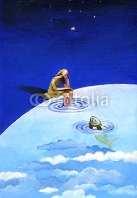 nuvolanevicata, pesca (traum, weiblich, allein, single, meditation, besinnung, see, wasser, fisch, mädchen, fisch, ideen, universum, spiegel, vorstellung, weiblich, welt, einträchtig, selbstbewusstsein, denkend, meer, zeichnung, poetisch, romantisc)