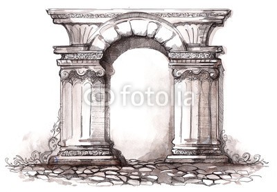 okalinichenko, architecture (architektur, wölben, alt, gebäude, blau, touristen, steine, uralt, geschichte, europäisch, draußen, monuments, kolonne, marmor, architektonisch, historisch, kolonne, altertum, säulen, wölben, dach, basement, klassik, steine, malerei, dekoration, stic)
