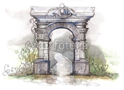 okalinichenko, architecture (architektur, wölben, alt, gebäude, blau, touristen, steine, uralt, geschichte, europäisch, draußen, monuments, kolonne, marmor, architektonisch, historisch, kolonne, altertum, säulen, wölben, dach, basement, klassik, steine, malerei, dekoration, stic)