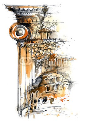 okalinichenko, architecture (architektur, antikes, uralt, gebäude, kolonne, alt, monuments, altertum, steine, geschichte, äusseres, gebaut, ruine, strukturen, traditionell, kaiserreich, klassik, vergangenheit, kultur, römisch, archäologie, reiseziel, zivilisation, draußen, sti)