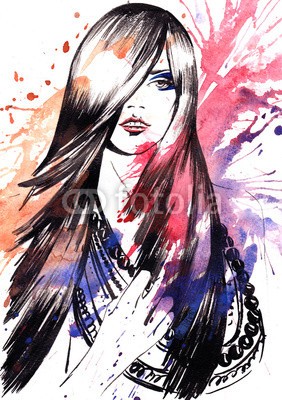 okalinichenko, beautiful woman with bijouterie (menschlich, anblick, frisur, schmück, einzig, glamour, wohlstand, luxus, schwarz, 1, kaukasier, halskette, weiblich, gestalten, auge, hübsch, portrait, diamant, frau, front, jung, gesicht, highlight, frau, person, schönheit, reich, makeup, mystisc)