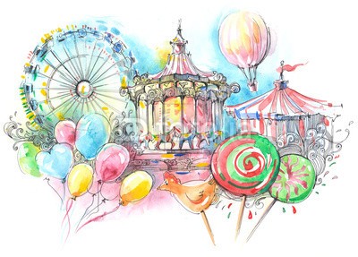 okalinichenko, carousels (spaß, pferd, ritt, park, kind, little, fröhlichkeit, amusement, leisure, lebensstil, süßigkeiten, spiel, betätigung, freundschaft, sommer, urlaub, spaß, draußen, süss, freizeit-, kuppel, display, luft, sprechblase, körbe, ball, flug, amphetamin)