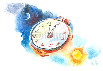 okalinichenko, clock (abbildung, tage, nacht, sonne, mond, natur, sunlight, zeit, konzept, symbol, beruhigt, wolken, hell, himmel, szene, mondschein, uhren, stunde, runde, pfeil, wechseln, nummern, amphetamine, zweiter, weiß, dunkel, reiseziel, zeichen, minuten, 1, aufpasse)