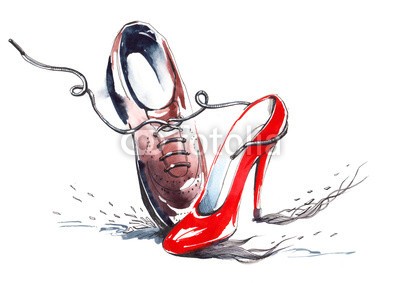 okalinichenko, dance lovers (schuh, mann, 2, eleganze, frau, weiblichkeit, liebe, romanze, tänzer, männlich, tanzen, weiblich, dancing, isoliert, menschlich, betätigung, stilettos, leidenschaft, rot, person, leder, braun, kleben, leute, schnürsenkel, event, nachkommenschaf)