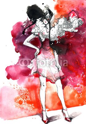 okalinichenko, fashion (gestalten, glamour, hintergrund, weiblich, menschlich, podium, frau, schönheit, symbol, gesundheit, modellieren, sinnlichkeit, sex, erwachsen, haare, eleganze, stil, jung, mädchen, schöner, kunst, kühl, person, 1, garniert, stage, makeup, weiß, hübsc)