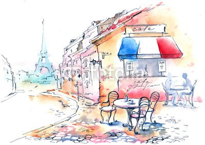 okalinichenko, France (kaffee, frankreich, paris, straße, urbano, stadt, szene, tisch, life, draußen, essen, stühle, trinken, restaurant, reisen, französisch, eleganze, stil, bürgersteig, reihe, locations, leute, traditionell, fremdenverkehr, person, menü, eiffeltur)