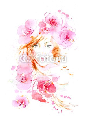 okalinichenko, girl (blume, weiblich, frau, jung, schönheit, erwachsen, leute, menschlich, farb, person, wohlbefinden, 1, schöner, sommer, natur, körper, gesicht, weiß, multi, gesundheit, gesund, entspannung, haare, treatment, hübsch, freude, mädchen, schauend, bequem)