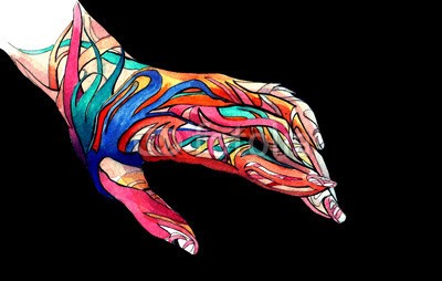 okalinichenko, hand art (menschlich, körper, verzierungen, weiblich, frau, schönheit, tattoo, schöner, finger, haut, kunst, gestalten, person, sinnlichkeit, arm, 1, hand, verfärbt, verziert, abbild, isoliert, daumen, rot, kreativität, sehnsucht, malerei, erwachsen, coloure)