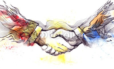 okalinichenko, handshake (händedruck, business, leute, hand, zusammenarbeit, 2, erwachsen, mann, konzept, menschlich, partnerschaft, kooperation, person, büro, ideen, meldung, begrüssung, formular, leistung, relationen, trust, draußen, professionell, finger, hitze, energi)