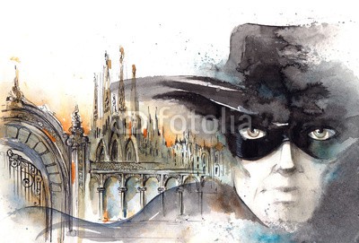 okalinichenko, hero (leute, verfärbt, abbild, dressing, kostüm, turm, anblick, kräfte, horizontale, locations, superheld, zuversicht, stärke, maske, konzept, menschlich, fantasy, ideen, spanien, reisen, architektur, vorstellung, draußen, gebäude, taucherbrille, umhänge)