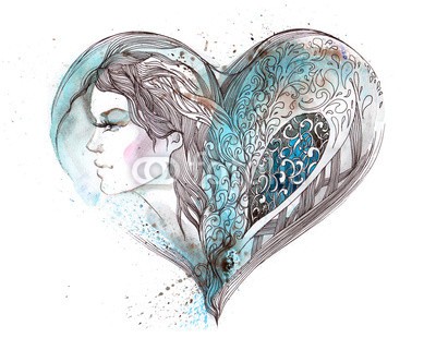 okalinichenko, love (liebe, herz, tage, mädchen, jung, schönheit, fröhlichkeit, liebende, verfärbt, life, symbol, sorgenlos, im, frau, pflege, erwachsen, 1, jugendzeit, valentin, hand, freude, dekoration, glamour, weiblich, energie, blond, frau, verziert, mann, ornamen)