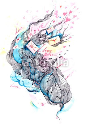 okalinichenko, love (frau, liebe, konzept, 1, weiblich, menschlich, person, erwachsen, symbol, life, hoffnung, schönheit, herz, tage, zeichen, haare, weiß, geformt, liebende, schöner, betrachtung, aspiration, rot, beruhigt, sinnlichkeit, abbildung, gesicht, eleganz)