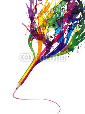 okalinichenko, magic pencil (abstrakt, kunst, künstler, kunstvoll, stift, konzept, empfängnis, gestalten, schöpfung, kreativ, dekoration, dekorativ, entwerfen, zeichnung, gezeichnet, ideen, abbildung, isoliert, linie, objekt, 1, original, malerei, mustern, schleife, single, streif)