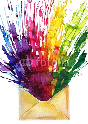 okalinichenko, message (cyberspace, e-mail, meldung, post, briefumschläge, buchstaben, dokument, zeichen, symbol, daten, geformt, nachricht, konzept, teilen, herum, isoliert, blatt, weiß, locken, business, pfeil, orange, grafik, sender, technologie, religiös, abbildun)