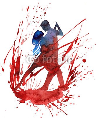 okalinichenko, passion dance (tanzen, dancing, paar, frau, mann, tango, tänzer, silhouette, lateinisch, kunst, heels, aufführung, clubbing, leute, tinte, liebe, abbildung, party, leisure, betätigung, weiß, musik, gestalten, liebe, modern, jung, sinnlich, nightclub, schönheit, bode)
