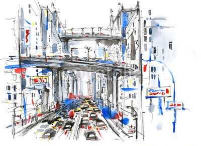 okalinichenko, peak hour (pike, stunde, zentrum, modern, metropole, altersgenosse, zeit, amphetamine, urbano, szene, life, stadt, architektur, bewegung, reisen, busy, überfüllt, business, verkehr, betätigung, modus, transport, shoppen, gebäude, angestrahlt, locations, lich)