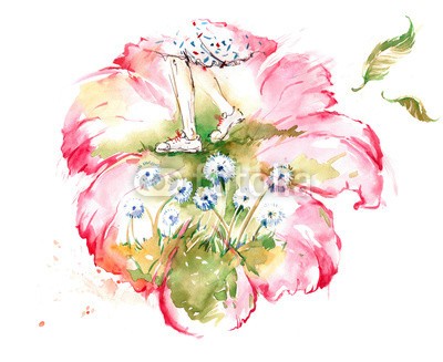 okalinichenko, spring (blume, natur, gehend, frühling, frau, spaß, lebensstil, entspannung, gras, draußen, szene, wiese, füße, menschlich, leisure, betätigung, gesund, wohlbefinden, grün, wide, freiheit, öffnen, weiblich, dekorativ, person, pusteblume, klar, reise)