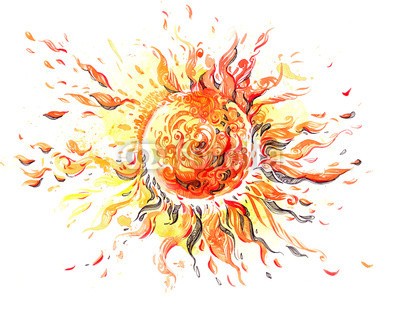 okalinichenko, sun (sunlight, abbildung, dekorativ, abstraktion, sonnenstrahl, angestrahlt, weiß, hell, fröhlich, freudig, runde, orange, sonne, glänzend, verfärbt, abbild, sunrise, natur, hitze, kunst, dekoration, gelb, locations, licht, element, entwerfen, wette)