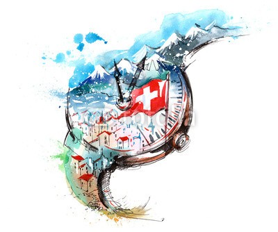 okalinichenko, Switzerland (architektur, natur, formular, stunde, schweiz, locations, kultur, szene, europa, traditionell, alps, zeit, draußen, landschaftlich, swiss, beruhigt, fahne, europäisch, urbano, dach, kanton, berg, himmel, uhren, kalt, anblick, tage, alt, minute)