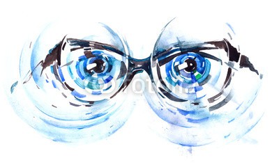 okalinichenko, vision Correction (glas, visionen, korrektur, effekt, medizin, pflege, wissenschaft, leute, hintergrund, gesundheit, revival, kompetenz, professionell, eleganze, ärztin, beruf, objekt, blau, working, business, mühe, qualität, augenlicht, kunst, mann, konzept, krei)