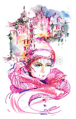 okalinichenko, winter the plot (mädchen, winter, plot, stadt, urbano, leute, szene, kalt, life, frau, schnee, locations, weiblich, schönheit, lebensstil, chapeau, weihnachten, gestalten, natur, reiseziel, erwachsen, eleganze, abbildung, foulard, jung, schöner, nacht, glamou)