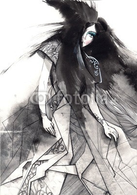 okalinichenko, women's Fashion (kleidung, glamour, leute, garniert, körper, frisur, haare, stil, menschlich, gestalten, outfit, stoff, nähen, drapiert, extravagant, elegant, fest-, makeup, schwarz, isoliert, 1, frau, dekoration, erwachsen, design, weiblich, makro, entwerfen, eleganz)