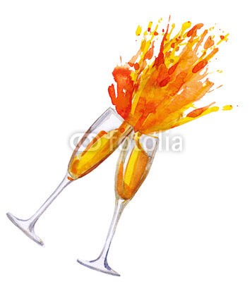 okalinichenko, champagne for two (2, weiß, trinken, toastbrot, champaign, feier, alkohol, party, glas, neu, objekt, flüssigkeit, gelb, feiern, wein, isoliert, getränke, urlaub, gold, kristalle, anfeuern, niemand, kunst, tage, explosion, rührend, abbildung, entladen, glänzend, entwerfe)