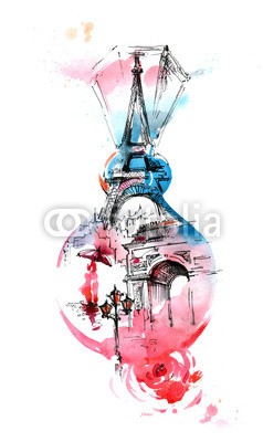 okalinichenko, France (kultur, französisch, platz, verfärbt, abbild, frankreich, architektur, flasche, reisen, gebäude, paris, berühmt, duft, konzept, schönheit, hintergrund, international, reiseziel, eleganze, weiß, objekt, monuments, turm, glamour, traditionel)