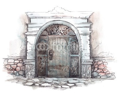 okalinichenko, front door (tür, türen, architektur, eingang, front, wölben, gebäude, uralt, fassade, dekoration, sicherheit, kunst, äusseres, geschlossen, einfahrt, tor, henkel, rahmen, stil, schliessen, schlösser, vorhalle, dekorativ, schwelle, verziert, carving, eigenschafte)