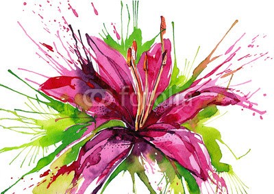 okalinichenko, lily flower (abstrakt, alternd, kunst, hintergrund, banner, schönheit, botanik, dekoration, entwerfen, verschmutzt, effekt, element, weiblich, flora, floral, blume, rahmen, grafik, grunge, urlaub, abbildung, abbild, symbolik, isoliert, natürlich, natur, niemand, male)