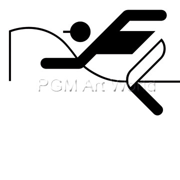 Otl Aicher  Galopprennen (Wunschgröße, Grafik, Symbol, Icon, Figurativ, Reitsport, Reiter, Pferd, Wettkampf, Pferderennen, Rennen, Geschwindigkeit,  Sport, Bewegung, Rennbahn, schwarz / weiß)