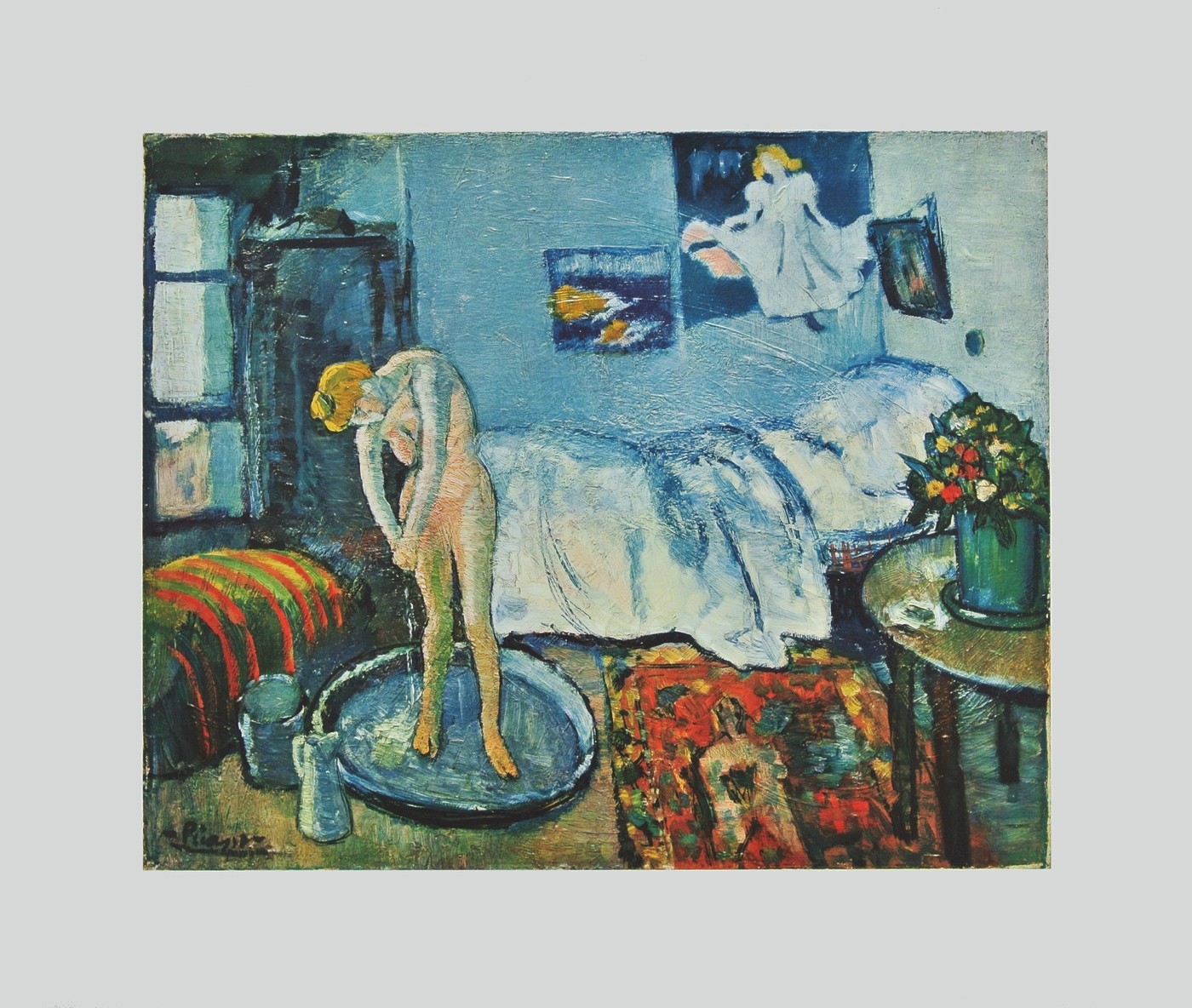 Wandbild Pablo Picasso Die Badewanne Auf Butten