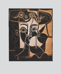 Pablo Picasso Frauenkopf Mit Geschmucktem Hut Bu