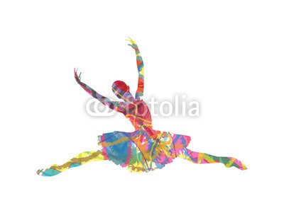 passiflora70, silhouette di ballerina composta da colori (abstrakt, tanzen, ballerina, tänzer, ballett, tanzen, bunt, choreographie, körper, tanzen, tanzen, tänzer, tänzer, design, show, farb, malerei, zeichnung, malen, bildung, platsc)