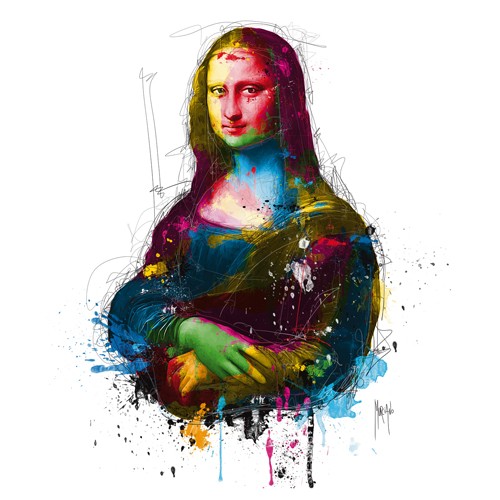 Patrice Murciano, Da Vinci Pop (Pop Art, Mona Lisa, Schädel, Punk, Leuchtfarben, Neon, Schrill, Modern, Malerei, Adaption, Jugendzimmer, Wohnzimmer, Jugendzentrum, bunt)