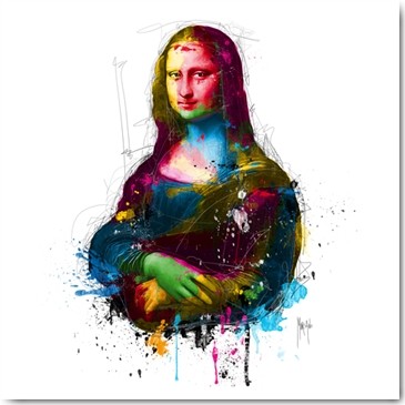 Patrice Murciano, Da Vinci Pop (Wunschgröße, Pop Art, Mona Lisa, Punk, Leuchtfarben, Neon, Schrill, Modern, Malerei, Adaption, Jugendzimmer, Wohnzimmer, Jugendzentrum, bunt)