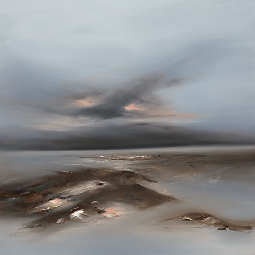 Paul Bennett, Darkness Descends II (Landschaft, Meer, Küste, Horizont, Dämmerung, diffus, verschwommen, Malerei, modern, Badezimmer, Treppenhaus, Wohnzimmer, Wunschgröße, bunt)