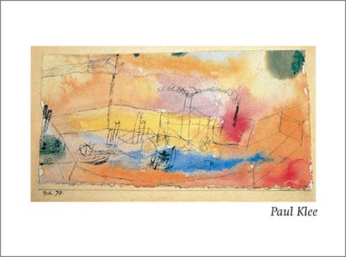 Paul Klee, Der Fisch im Hafen (Expressionismus, Hafen, Fisch, Farbfelder, Klassische Moderne, Wohnzimmer, Arztpraxis, Aquarell, Malerei, bunt)