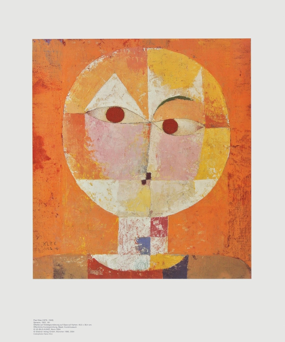 Paul Klee Kopf Eines Mannes Senecio Baldgreis