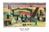 Paul Klee, Station L 112, 14 km (Malerei, Expressionismus,  geometrische Formen, Zahlen, Farbflächen, Klassische Moderne,  Wohnzimmer, Arztpraxis, Büro, Business, bunt)