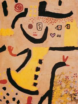 Paul Klee, Ein Kinderspiel (Wunschgröße, Malerei, Expressionismus, Kind, Spiel, Klassische Moderne,  Wohnzimmer, Arztpraxis, bunt)